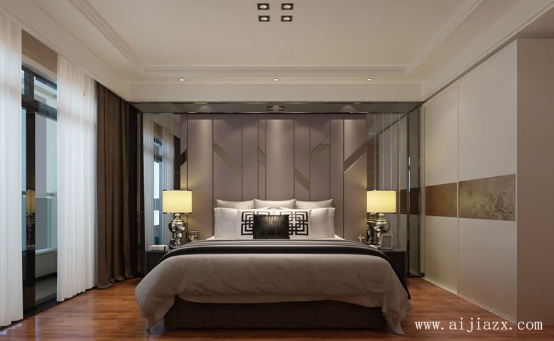 优雅迷人的现代简约风格三居室次卧装修效果图